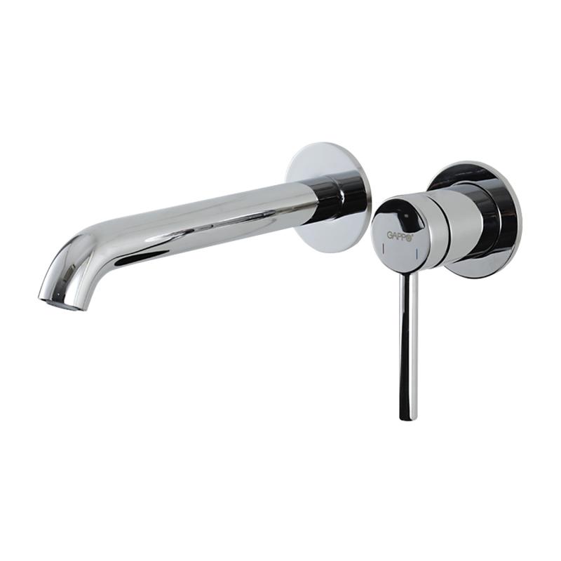 Встраиваемый смеситель для раковины Gappo G06 G1206 хром