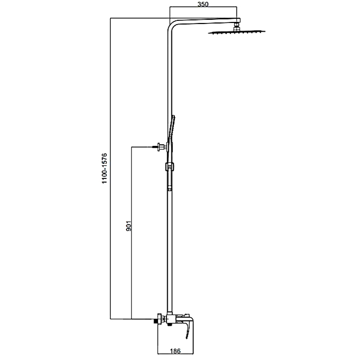 Душевая система Gappo Jacob G07 G2407-20