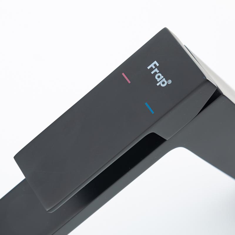 Высокий смеситель для раковины Frap H91-6 F1091-6 черный