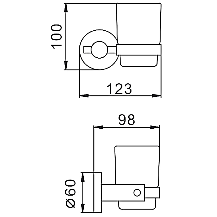 Стакан для зубных щеток Frap F30206