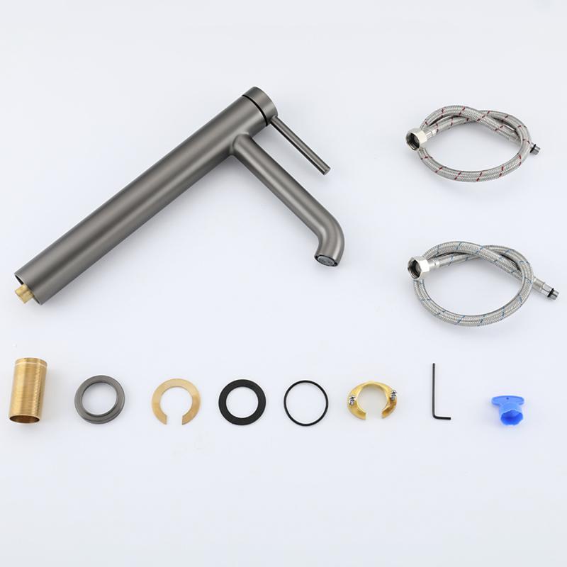 Высокий смеситель для раковины Gappo G06-9 G1006-29 оружейная сталь