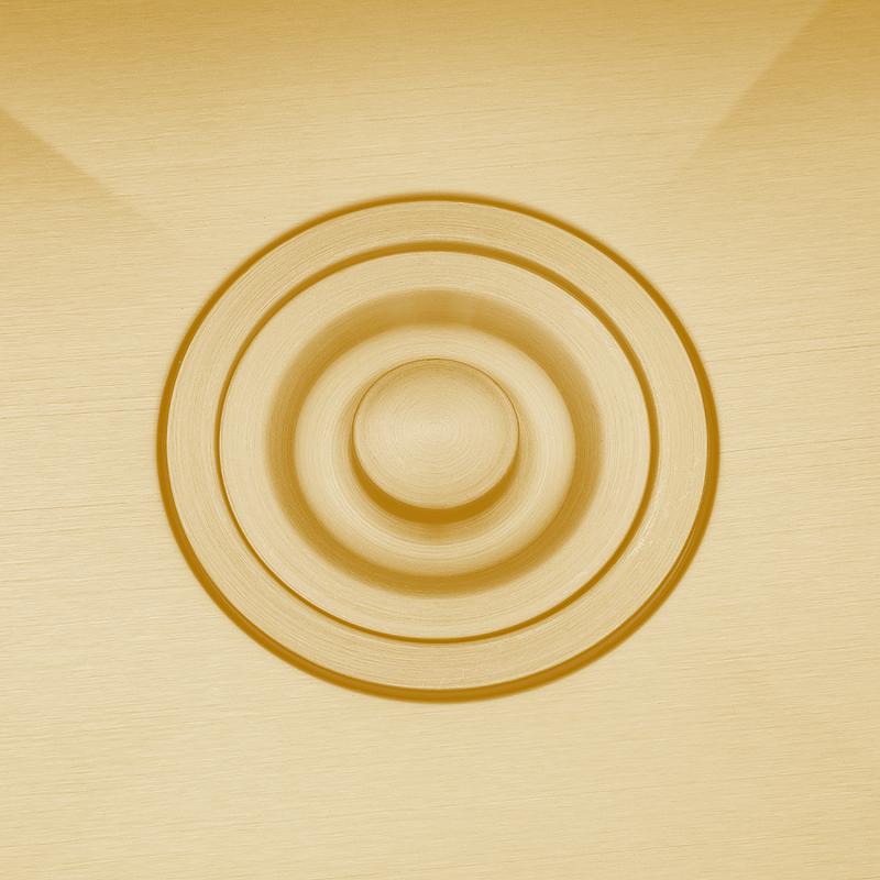 Мойка для кухни с коландером из нержавеющей стали Gappo G7246-3 золотой сатин