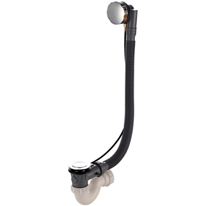 Слив-перелив для ванны полуавтомат Frap F68 хром