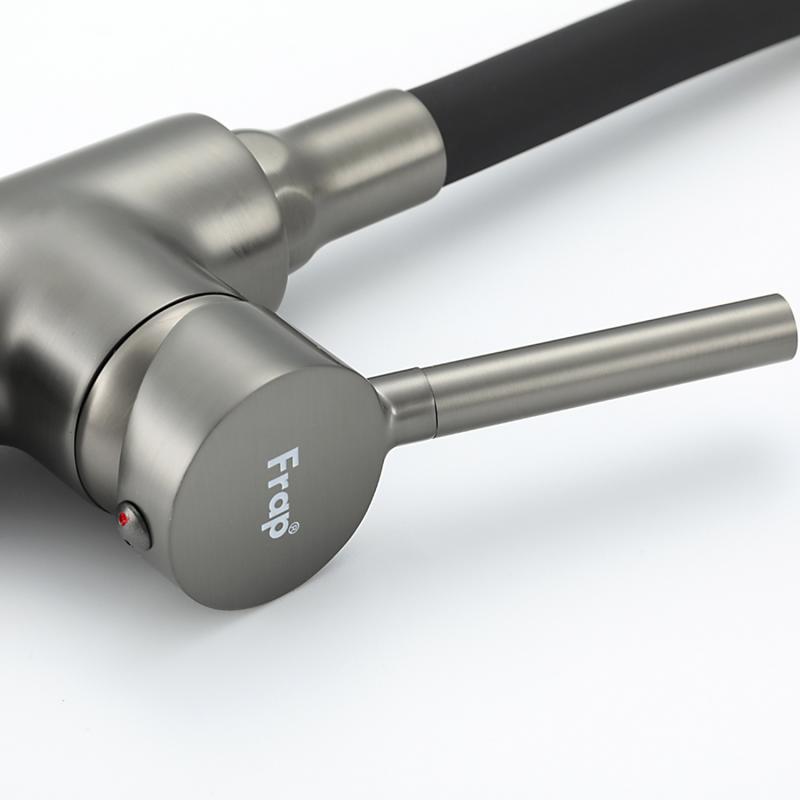 Смеситель для кухни Frap H44 F4044-9 оружейная сталь