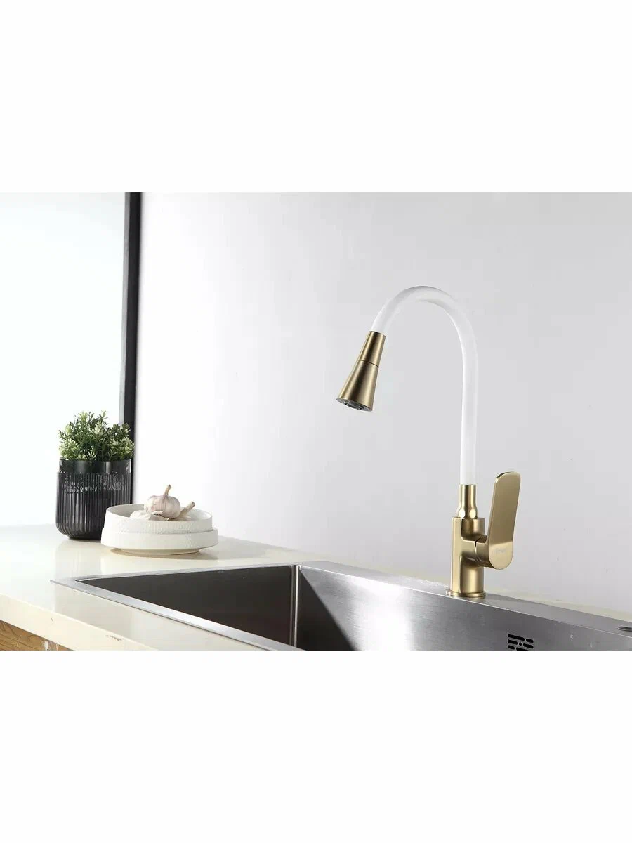 Смеситель для кухни Frap H62 F4462-3 золотой сатин