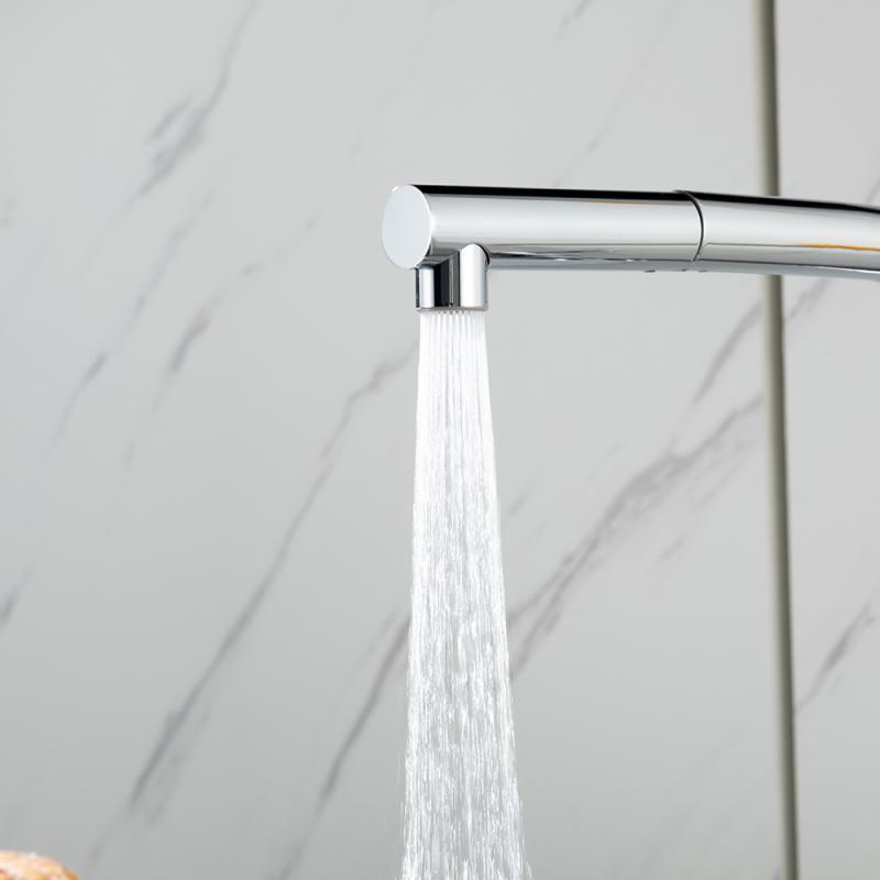 Вытяжной смеситель для кухни Frap H97 F6096 хром