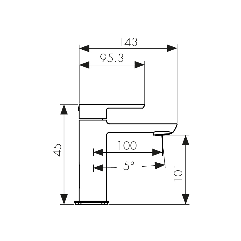 Смеситель для раковины Kaiser Saga 53011