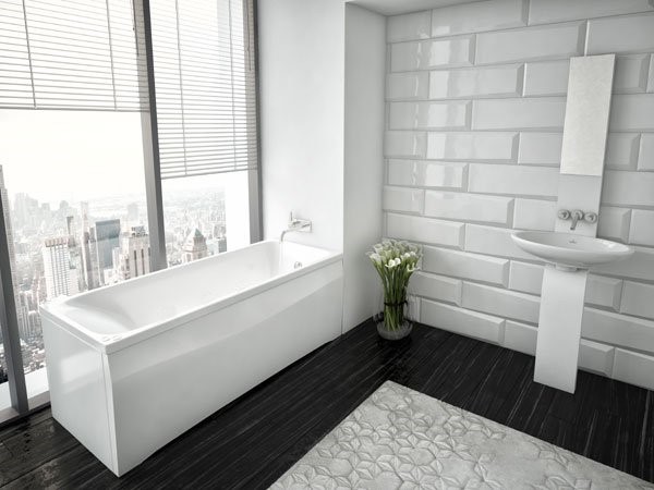 Акриловая ванна Aquatek Альфа 150*70 (слив справа), с фронтальным экраном, каркасом, сифоном