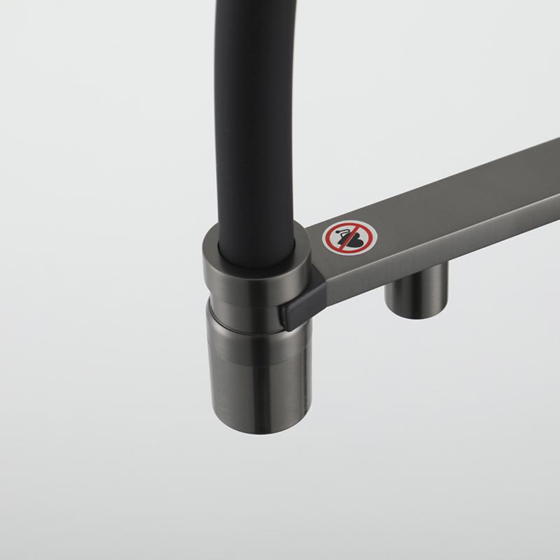 Смеситель для кухни с фильтром Gappo G95 G4395-59 оружейная сталь