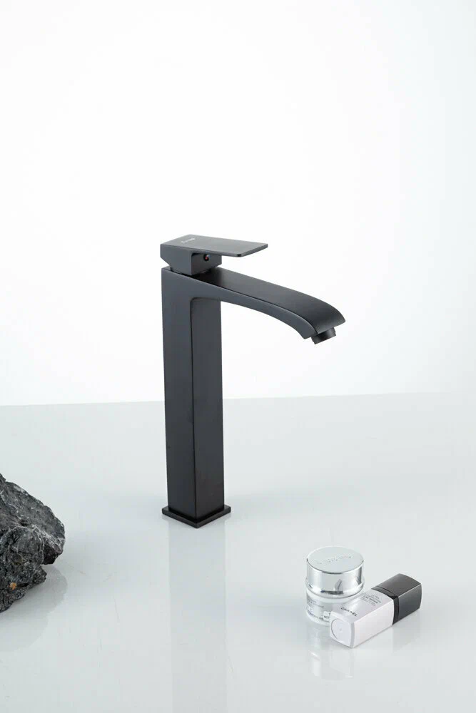 Высокий смеситель для раковины Frap H76-6 F1076-26 черный