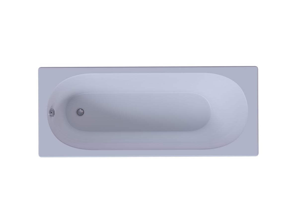 Акриловая ванна Aquatek Оберон 160*70 (слив слева), с фронтальным экраном, каркасом, сифоном