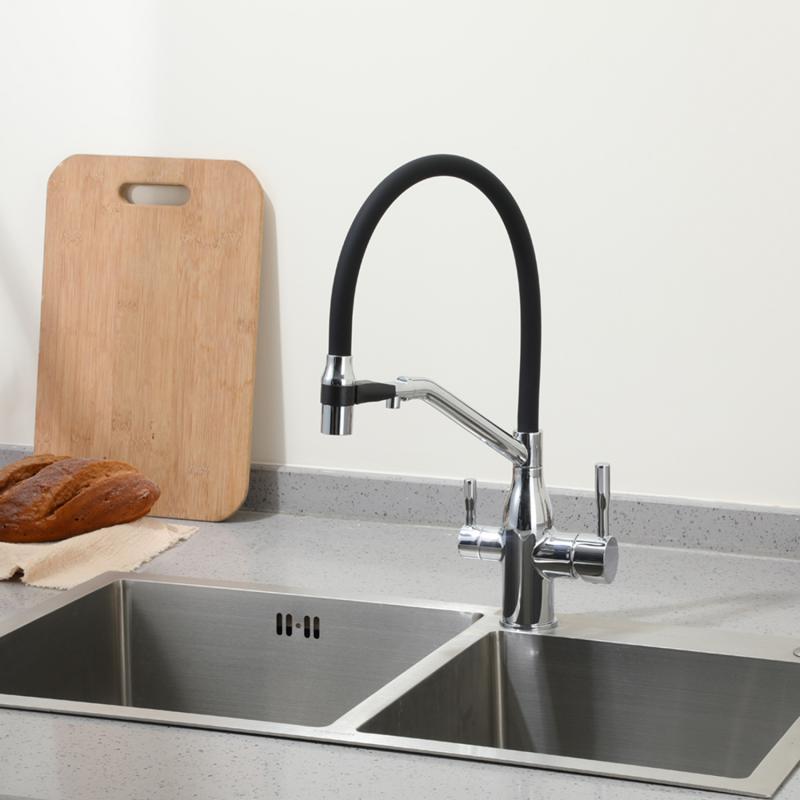 Смеситель для кухни с фильтром Frap H97 F4397 хром