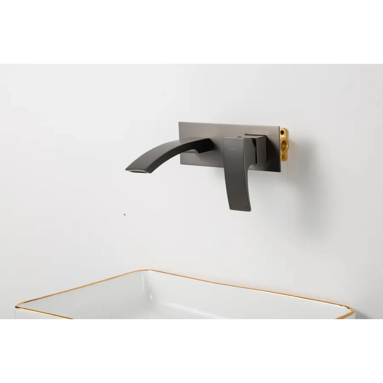 Встраиваемый смеситель для раковины Gappo G07-9 G1007-29 оружейная сталь