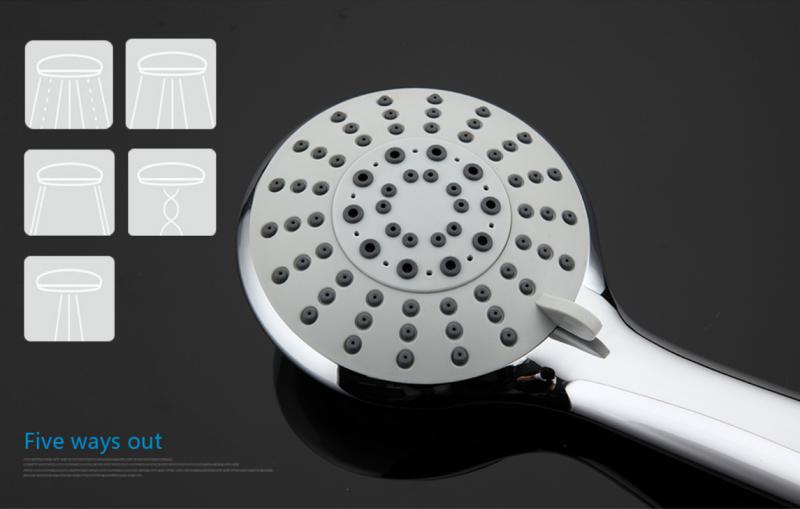 Душевая лейка 5 режимов Gappo G16 хром