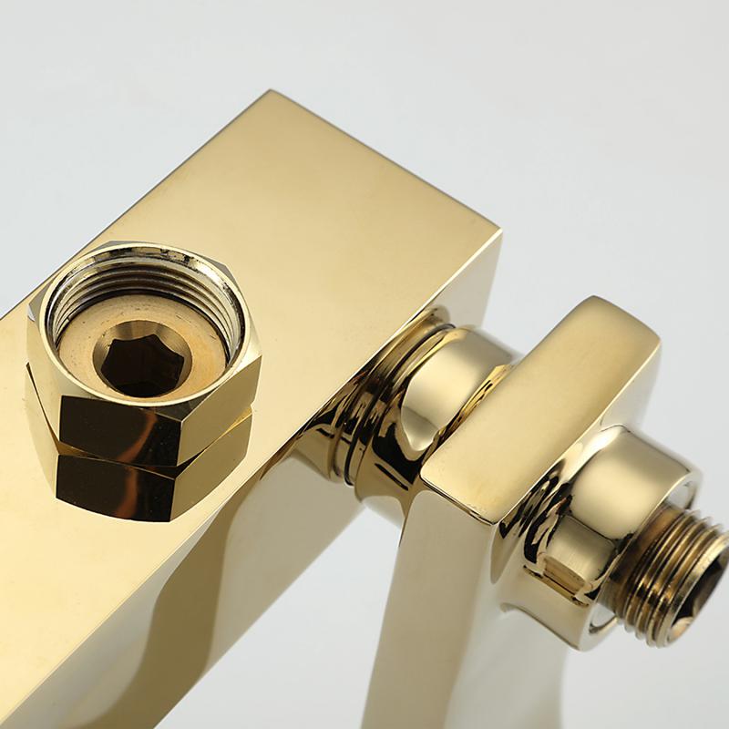 Смеситель для ванны Gappo G07-3 G3207-3 золото