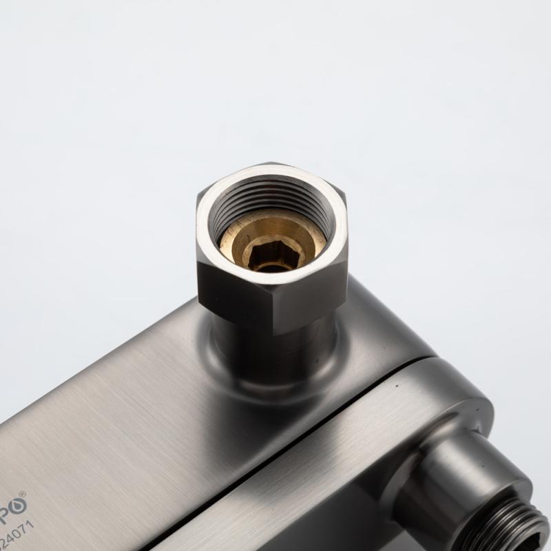 Смеситель для ванны Gappo G10-9 G3210-9 оружейная сталь