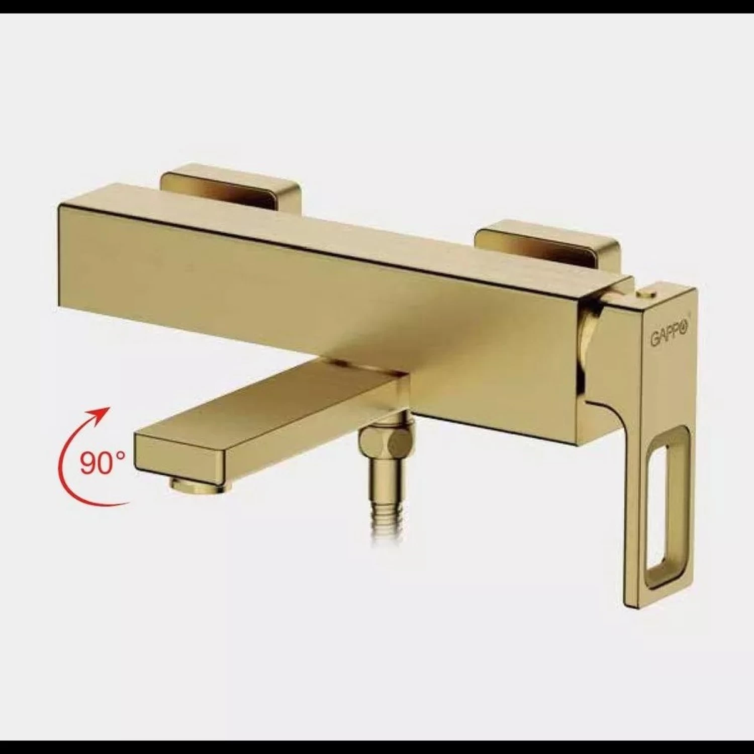 Смеситель для ванны Gappo G17-3 G3217-3 золотой сатин