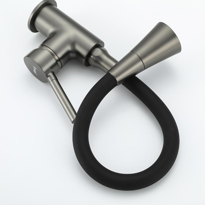 Смеситель для кухни Frap H44 F4044-9 оружейная сталь