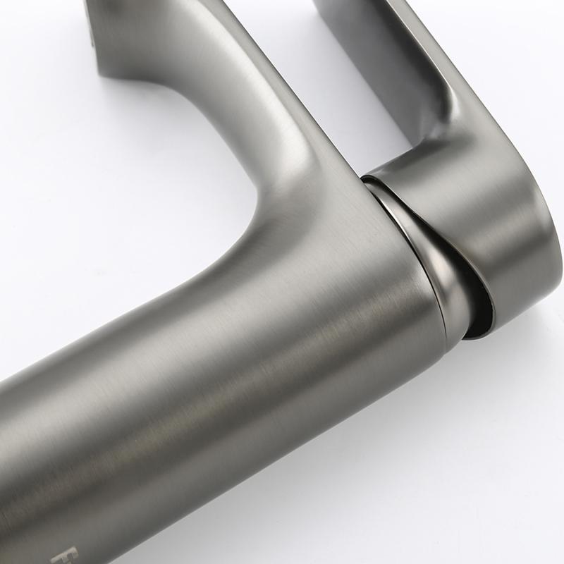 Смеситель для раковины Frap H71-9 F1071-9 оружейная сталь