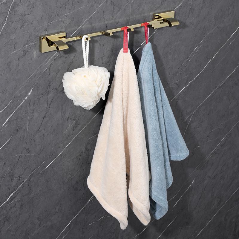 Планка с 4-мя крючками Gappo G07-3 G0716-43 золото