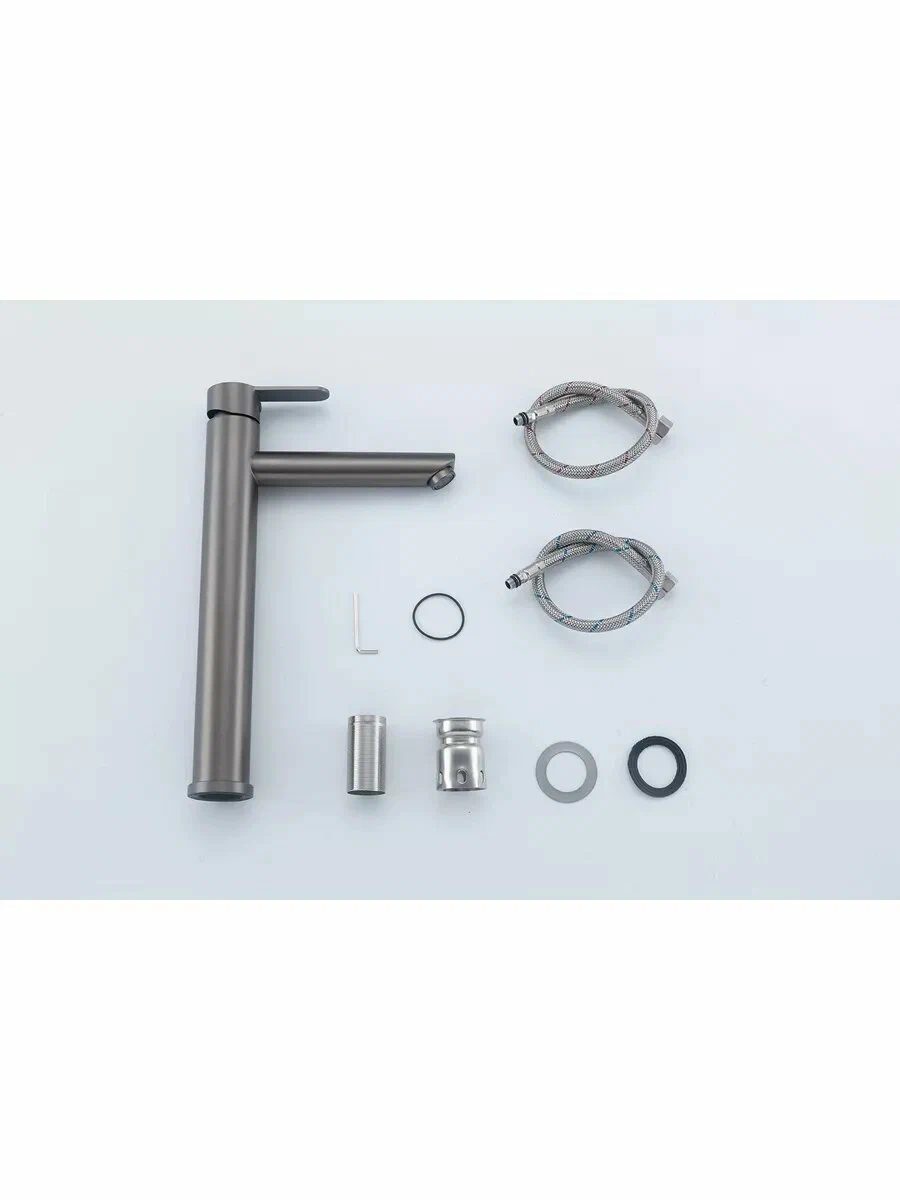 Высокий смеситель для раковины Frap H801-9 F10801-29 оружейная сталь