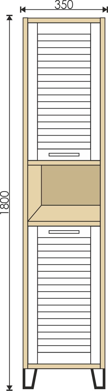 Шкаф-пенал EvaGold Olsen 35