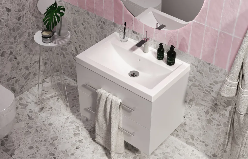 Раковина 1Marka Comfort 70 Polytitan