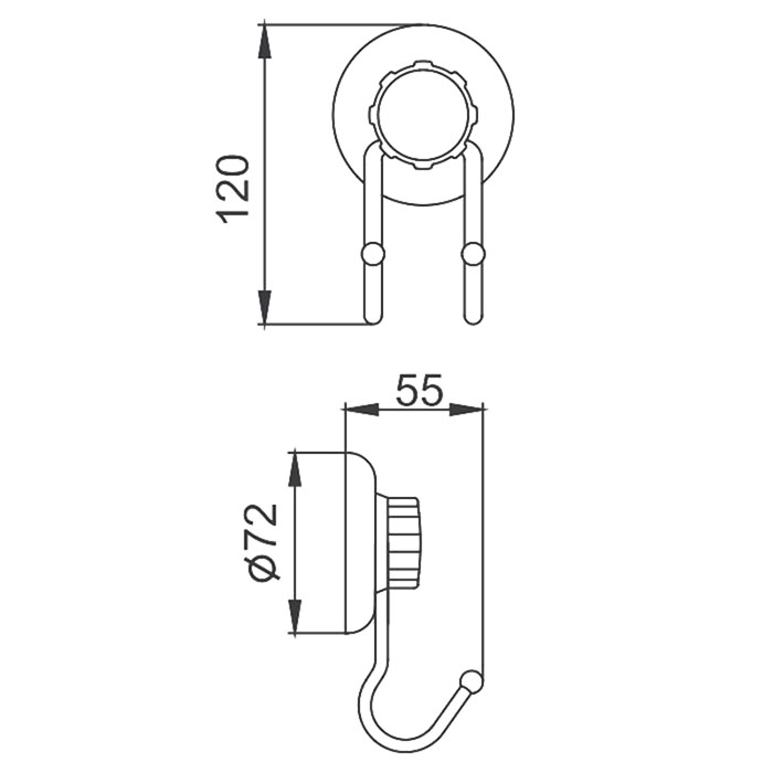 Крючок для полотенец двойной Frap F39 F3905-2