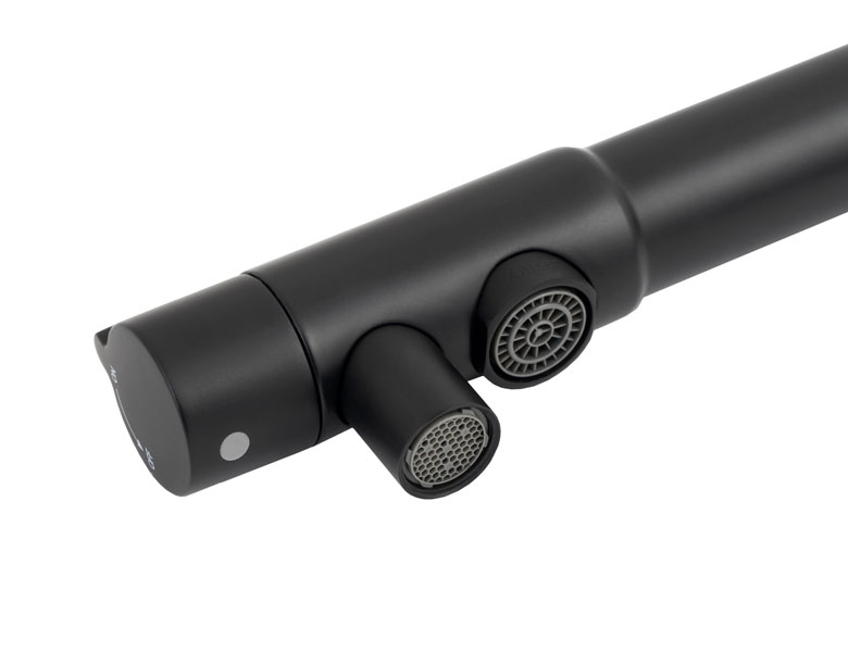 Смеситель для кухни с встроенным краном под питьевую воду Kaiser Teka 13044-9 Black Matt