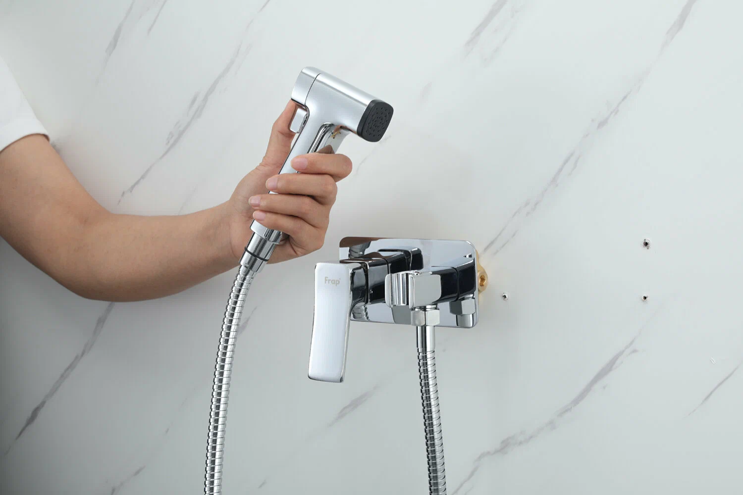 Гигиенический душ встраиваемый Frap H84 F2084 хром