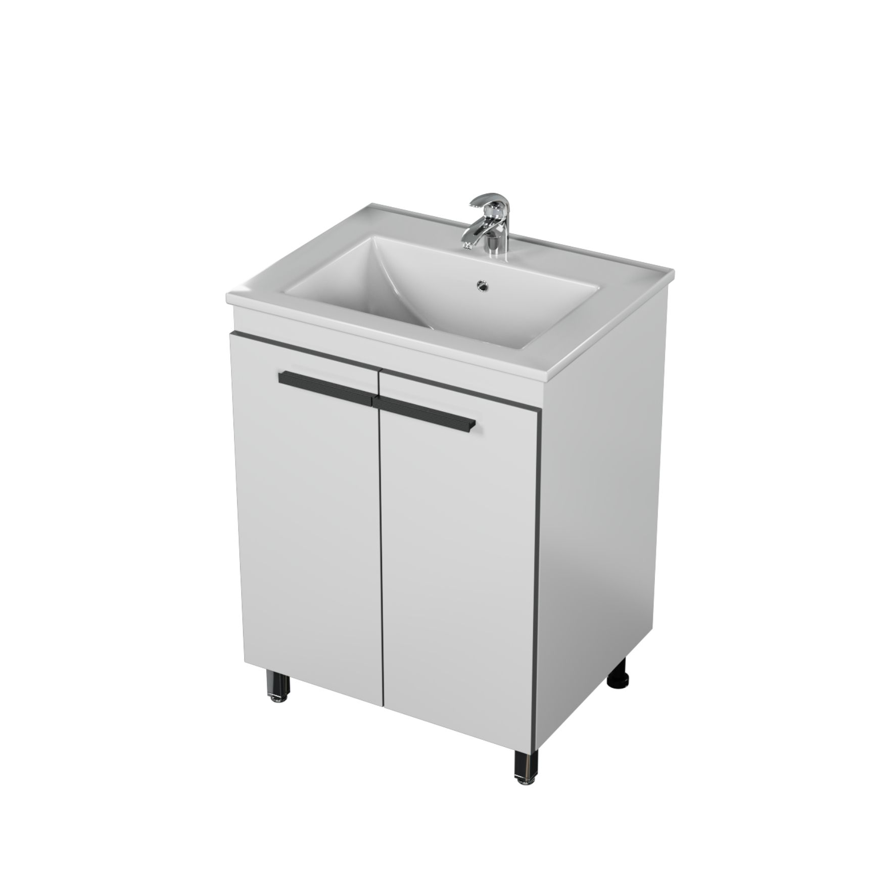 Напольная тумба Nova Vector 60 белая разобранная (Next-60)