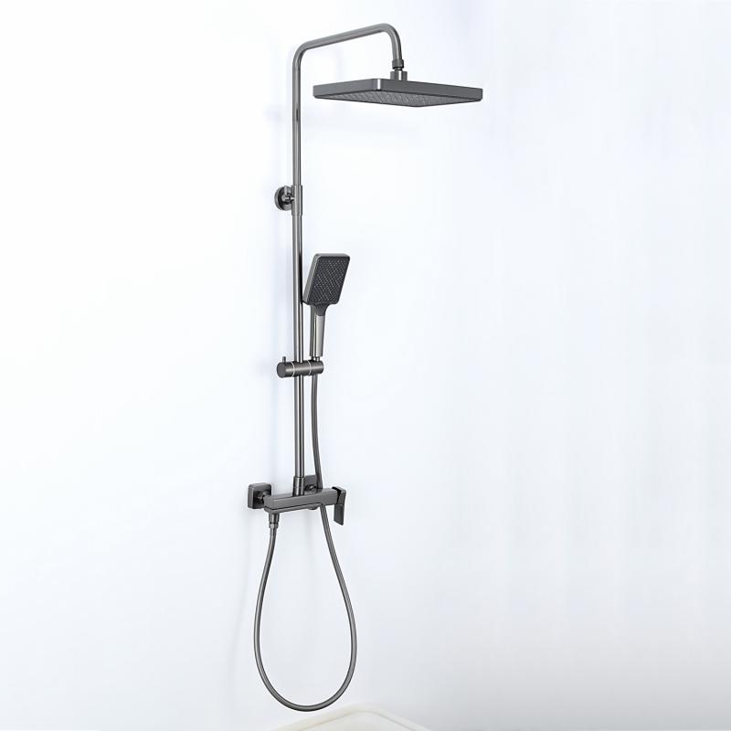 Душевая система Frap H84-9 F2484-9 оружейная сталь