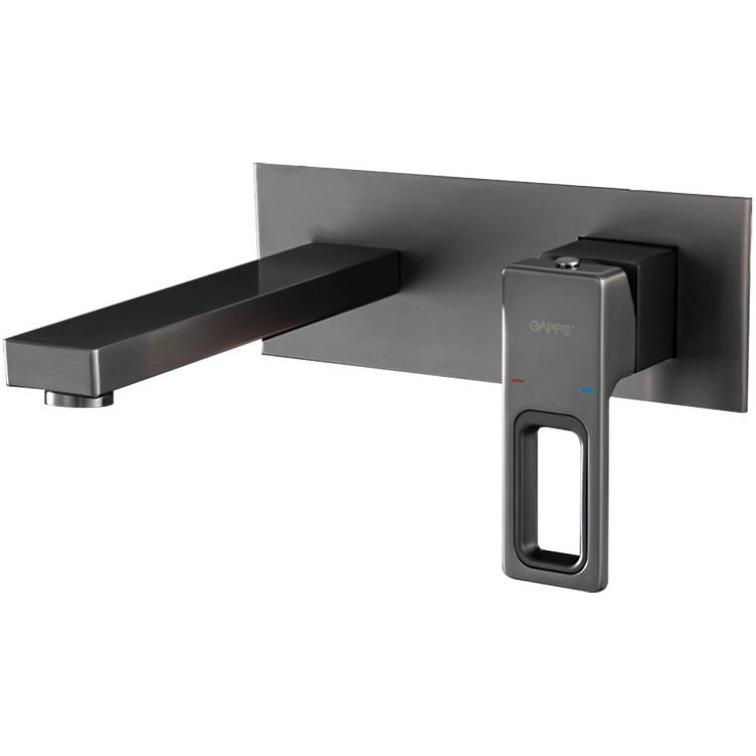 Встраиваемый смеситель для раковины Gappo G17-9 G1017-19 оружейная сталь