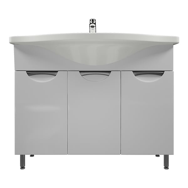 Напольная тумба Мирсант Камилла 100/3 с 3-мя распашными фасадами