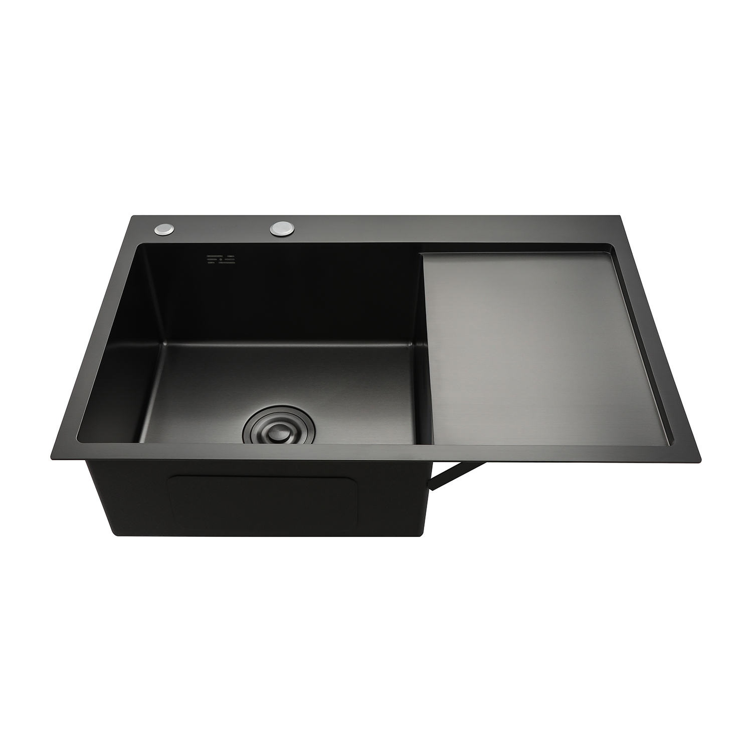 Мойка для кухни с коландером из нержавеющей стали Gappo GS7850-6L левая, черная