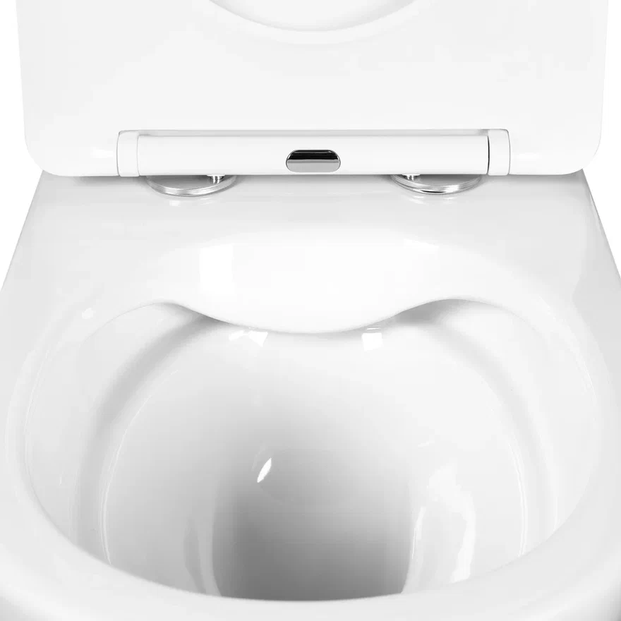 Унитаз подвесной Aquatek Вега AQ1905-00 безободковый, тонкое сиденье с механизмом плавного закрывания