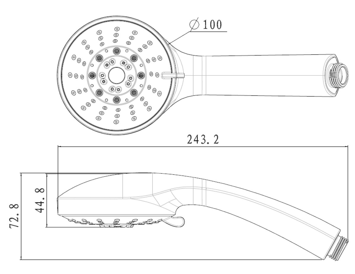 Лейка душевая Lemark LM0135C, 5-функциональная