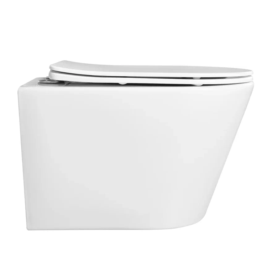 Унитаз подвесной Aquatek Вега AQ1905-00 безободковый, тонкое сиденье с механизмом плавного закрывания