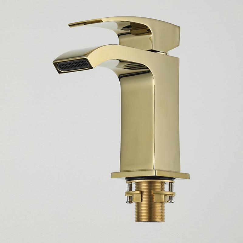 Смеситель для раковины Gappo G07-3 G1007-3 золото