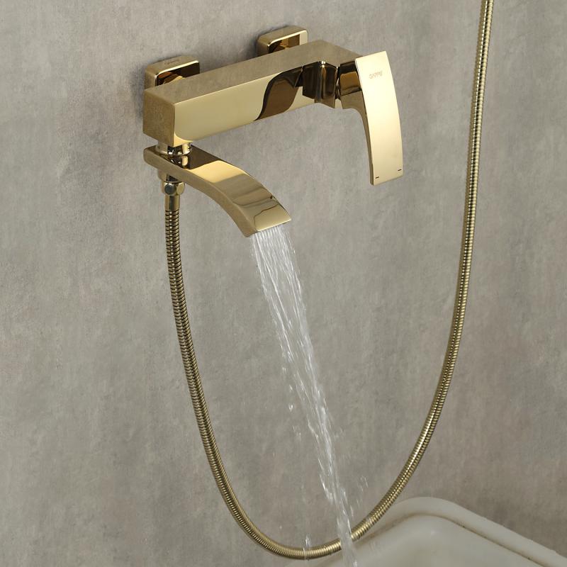 Смеситель для ванны Gappo G07-3 G3207-3 золото