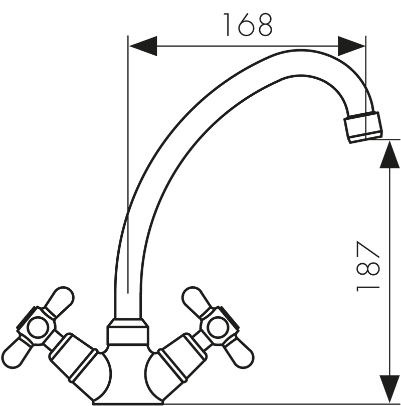 Смеситель для кухни Kaiser Carlson 11143