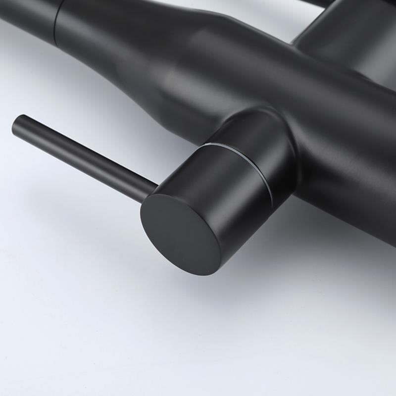 Смеситель для кухни с фильтром Gappo G4399-76 черный