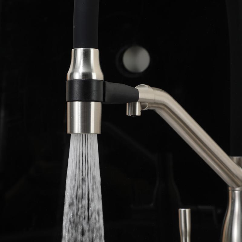 Смеситель для кухни с фильтром Frap H97 F4397-5 сатин