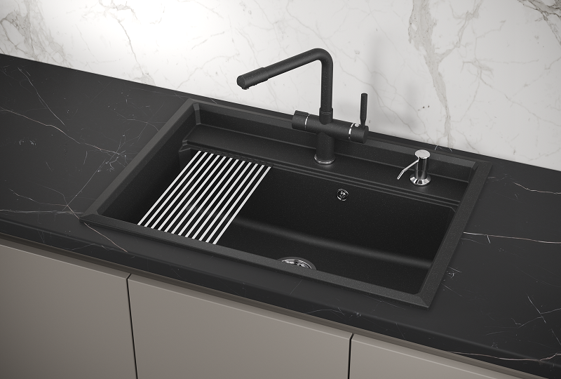Кухонная мойка Granula KS-7301 Черный