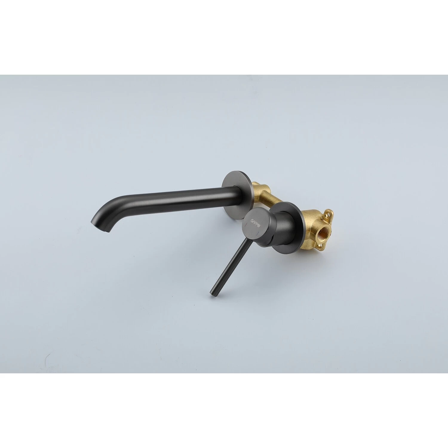 Встраиваемый смеситель для раковины Gappo G06-9 G1206-9 оружейная сталь