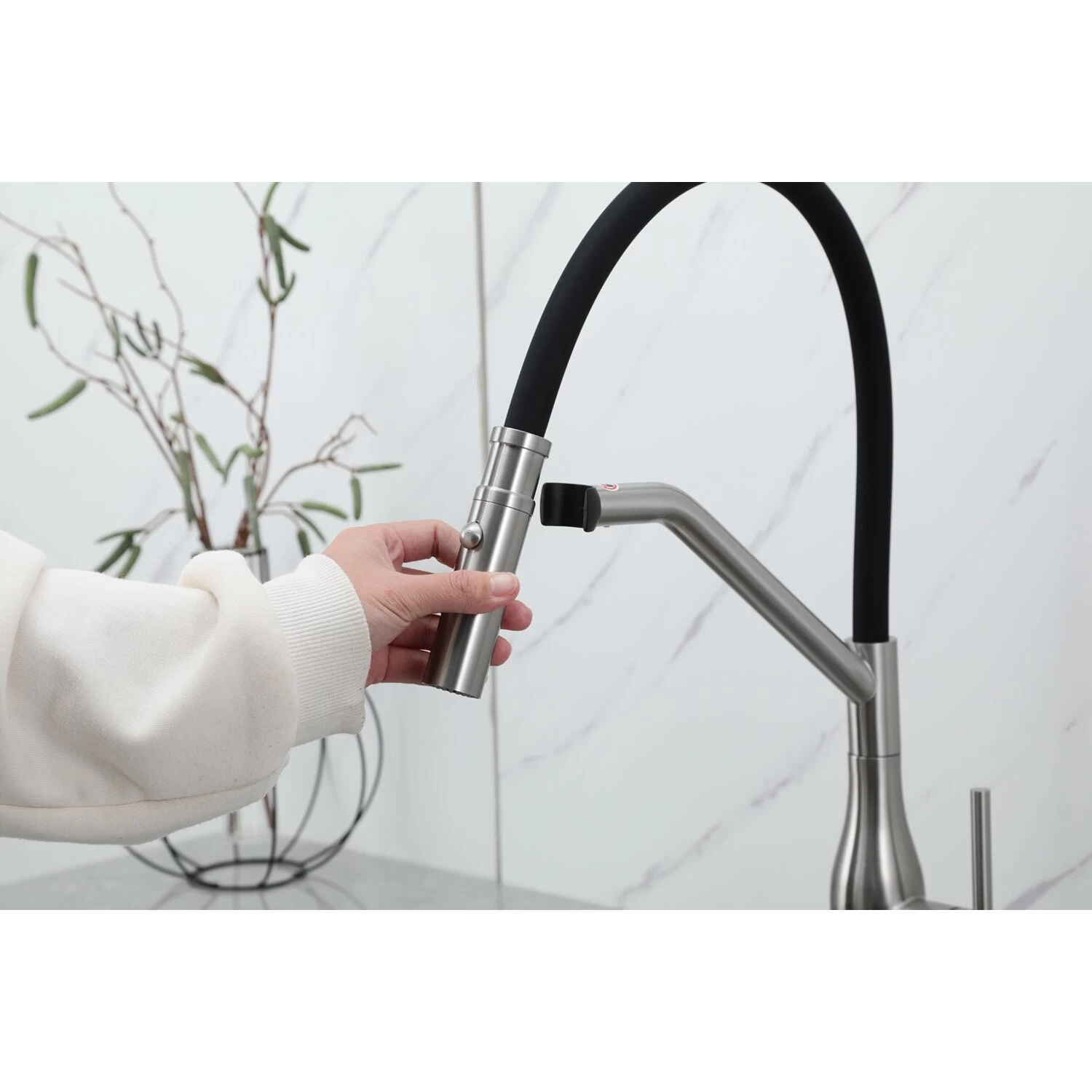 Смеситель для кухни Gappo G4098-15 сатин