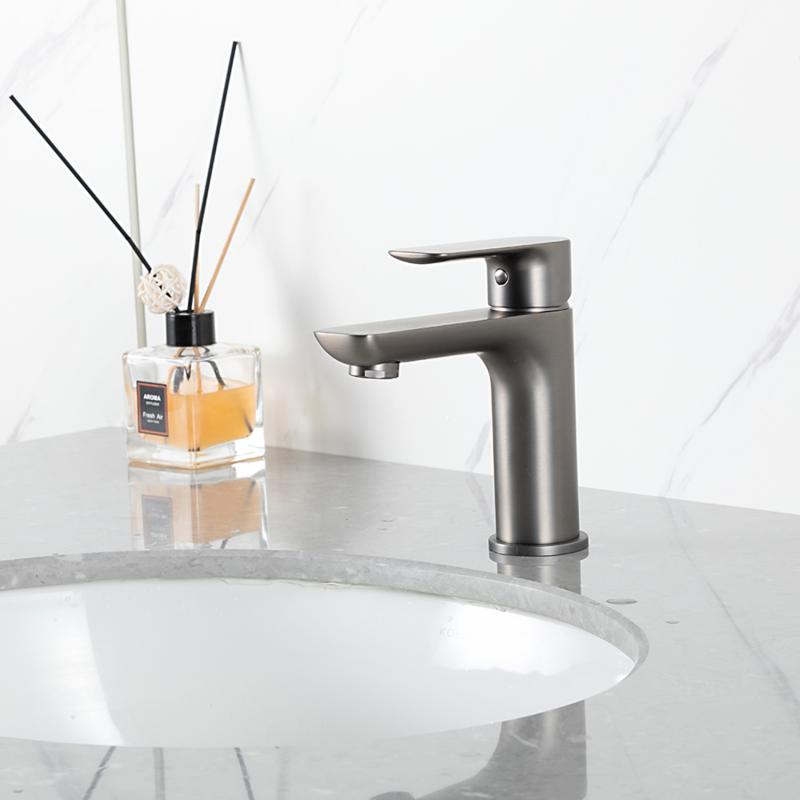 Смеситель для раковины Gappo G48-9 G1048-9 оружейная сталь