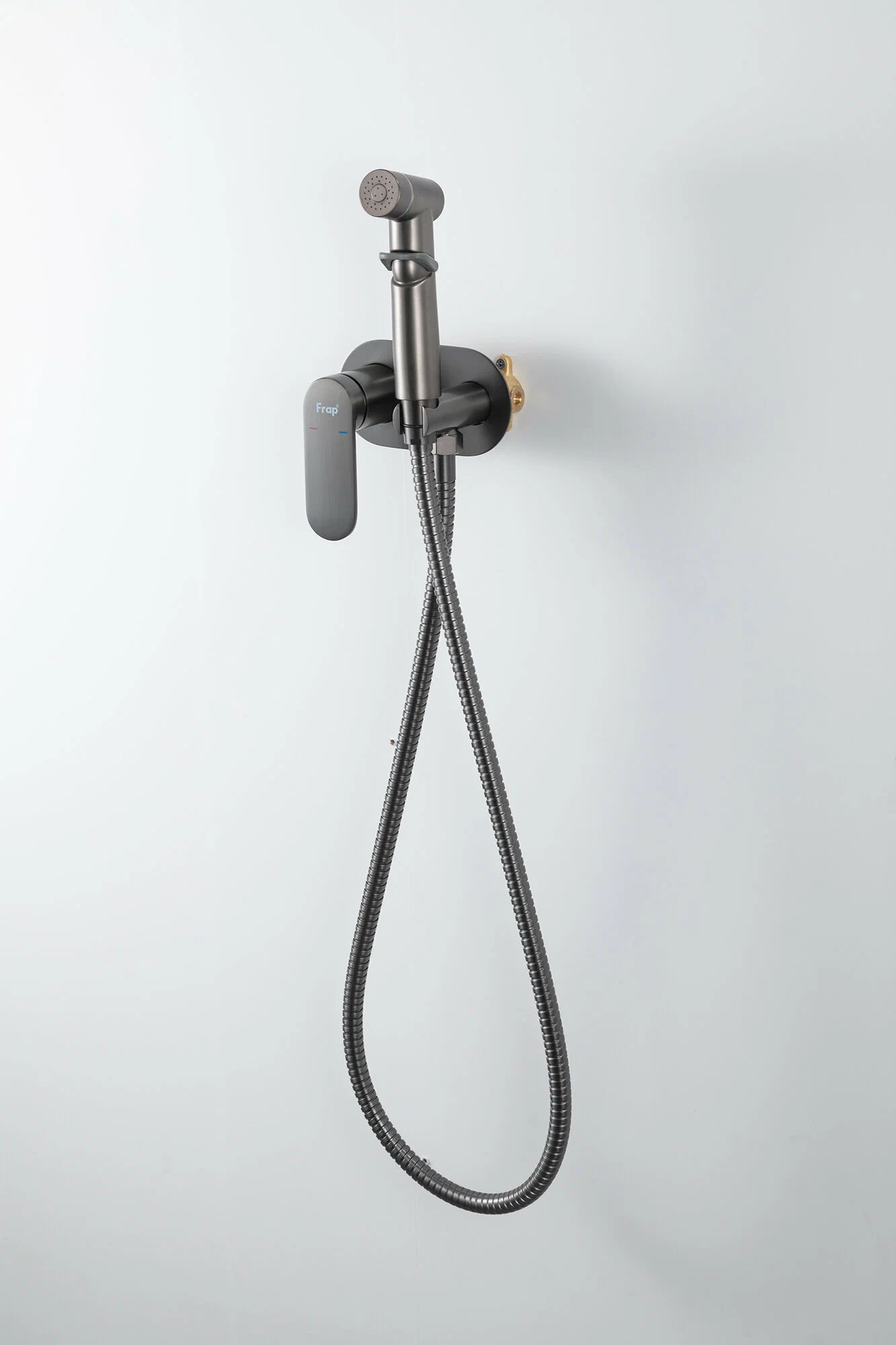 Гигиенический душ встраиваемый Frap H85-9 F2085-9 оружейная сталь
