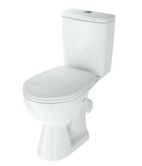 Унитаз-компакт Rosa Уют белый, косой выпуск