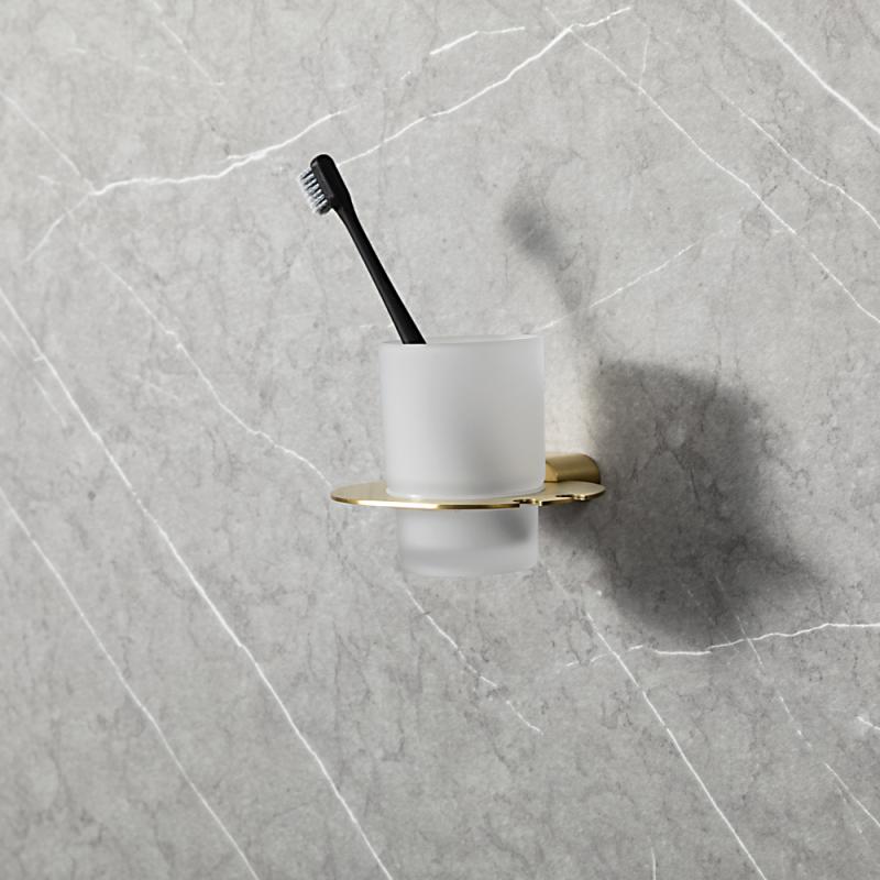 Стакан для ванны Gappo G309-3 G30906-3 золотой сатин